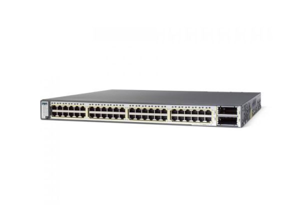 WS-C3750E-48PD-E - Cisco Catalyst 3750-E Series 48-Ports 10/100/1000BASE-T Ethernet Layer 2 Rack-mountable Managed Stackable Switch
