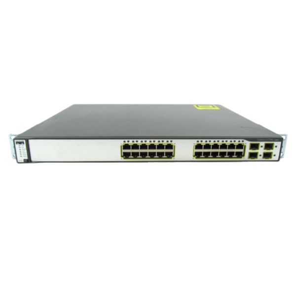 WS-C3750G-24T-S - Cisco Catalyst 3750 Series 24-Ports 10/100/1000BASE-T Ethernet Layer 2 Rack-mountable Managed Network Switch