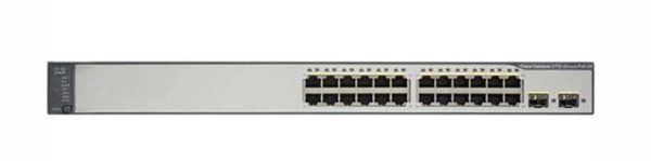 WS-C3750V2-24PS-E - Cisco Catalyst 3750 24-Port PoE Ethernet Rack Mountable Network Switch