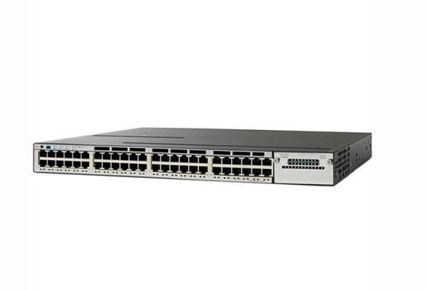 WS-C3750X-48U-S - Cisco Catalyst 48-Ports 10/100/1000Base-T RJ-45 UPOE Manageable Layer 3 Rack-mountable 1U Stackable Network Switch with 1-Ports Espansion Slot