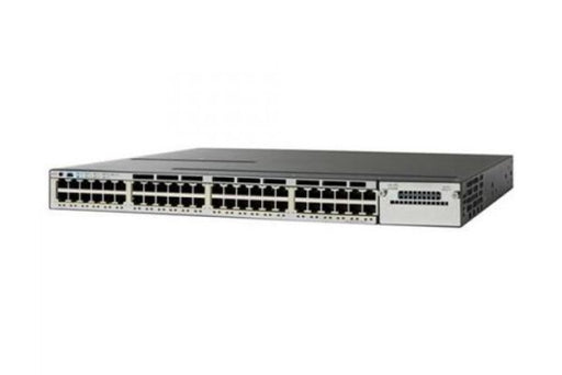 WS-C3850-48F-E - Cisco Catalyst 3850 Series 48-Ports 10/100/1000BASE-T PoE+ Layer 3 Rack-mountable Managed Stackable Switch
