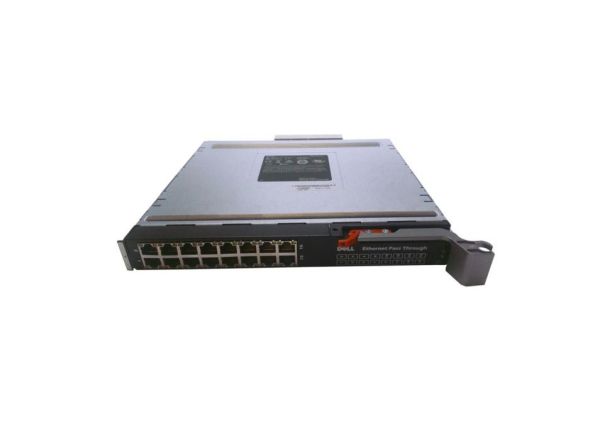 WW060 - Dell 16-Ports 4GbE Fibre Channel Pass Through Switch Module for PowerEdge M1000E