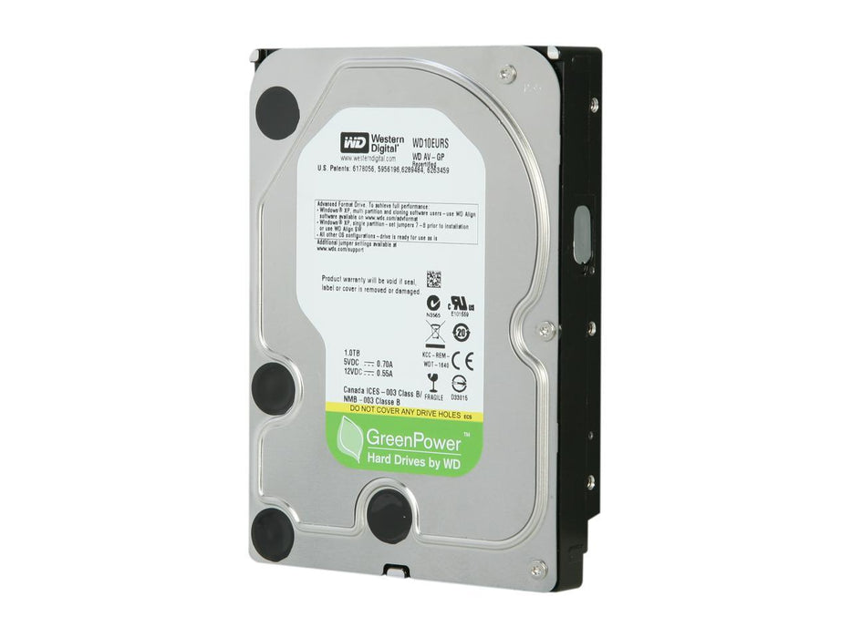 WD10EURS — Western Digital AV-GP 1TB 64MB SATA 3.0Gb/s 3.5" Hard