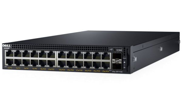 X1026 - Dell X1026 24-Ports 10/100/1000BASE-T Ethernet Layer 2 Rack-mountable Managed Network Switch with 2-Ports SFP