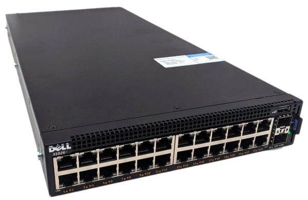X1026P - Dell 24-Ports 10/100/1000 PoE/PoE+ Fully Managed Rack-Mountable Network Switch