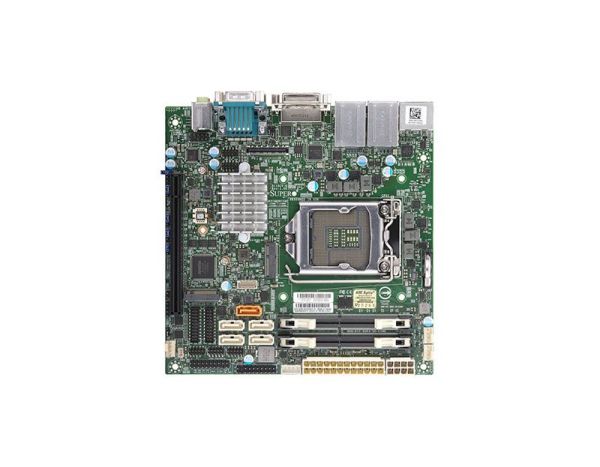 X11SCV-Q Supermicro Socket LGA1151 Intel Q370 Chipset Mini-ITX System Board (Motherboard) Supports Corei9/i7/i5/i3/Pentium/Celeron DDR4 2x DIMM