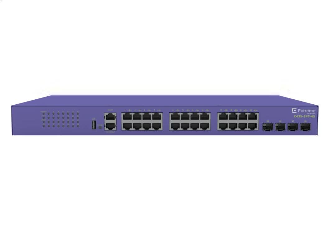 Extreme Networks X435-24P-4S 24-Ports Rack Mountable Ethernet Switch