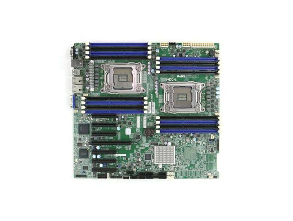 X9DRH-iF-NV Supermicro Socket LGA2011 Intel C602 Chipset EATX System Board (Motherboard) Supports 2x Xeon E5-2600/E5-2600 v2 DDR3 16x DIMM