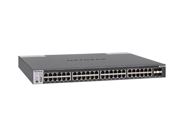 XSM4348CS-100NES - Netgear M4300-48X 44-Ports 1/2.5/5/10GBASE-T Multigigabit Ethernet Layer 3 Rack-mountable Managed Network Switch with 4-Ports SFP+