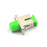 FC/APC to SC/APC Hybrid Simplex Single Mode Plastic Fiber Optic Adapter/Coupler, Female to Female