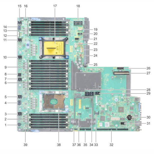 YWR7D — System Board Motherboard | Dell PowerEdge R740xd