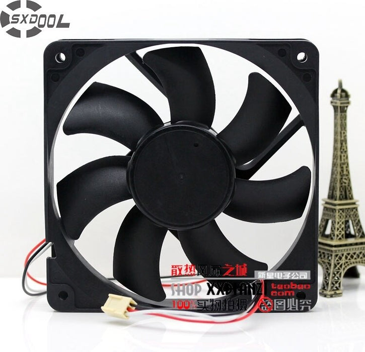Y.S.Tech FD241225HB 24V DC 120x120x25mm Brushless Cooling Fan