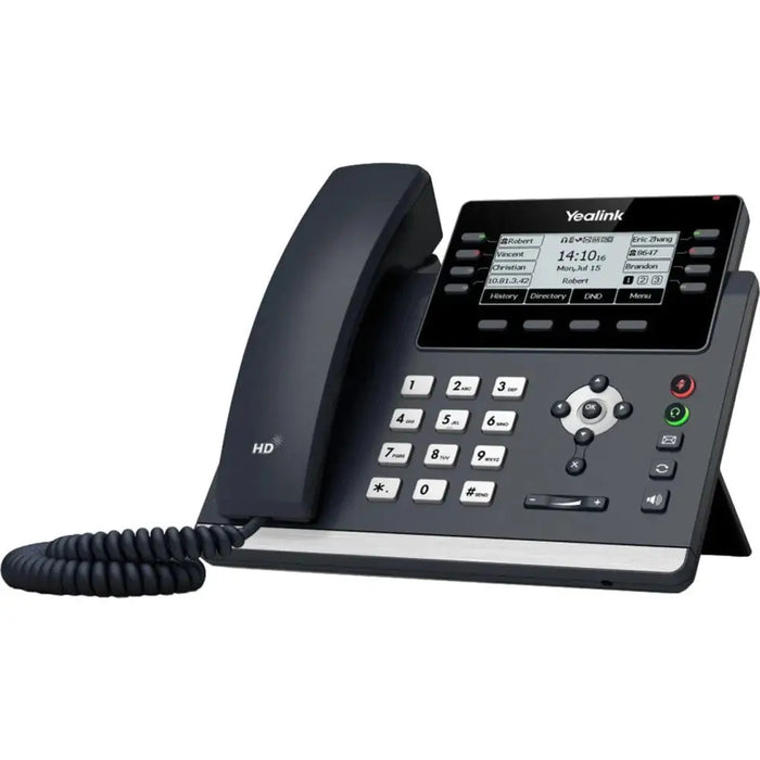 Yealink SIP-T42S 12-Line Gigabit PoE IP Phone with HD Voice & USB 2.0 - New