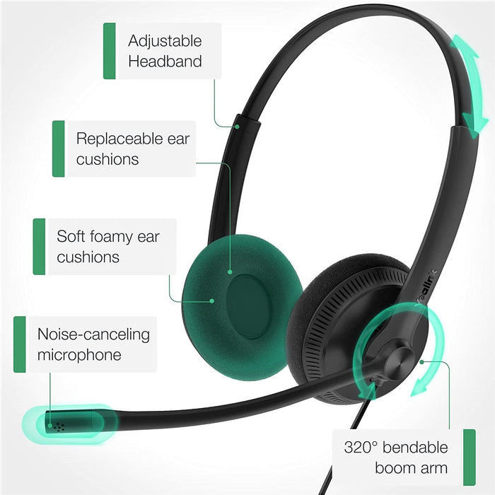 Yealink UH34 Lite Dual/Mono USB-A Wired Headset