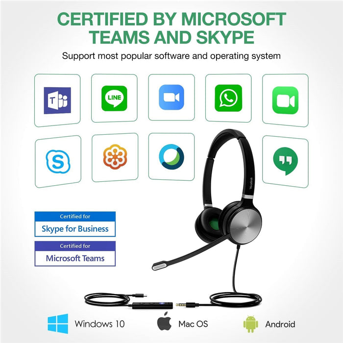 Yealink UH36 Dual/Mono USB Wired Headset