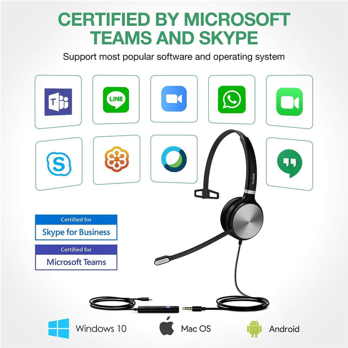 Yealink UH36 Dual/Mono USB Wired Headset