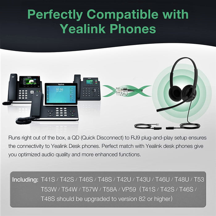 Yealink YHS34 & YHS34 Lite Dual/Mono Wideband Headset