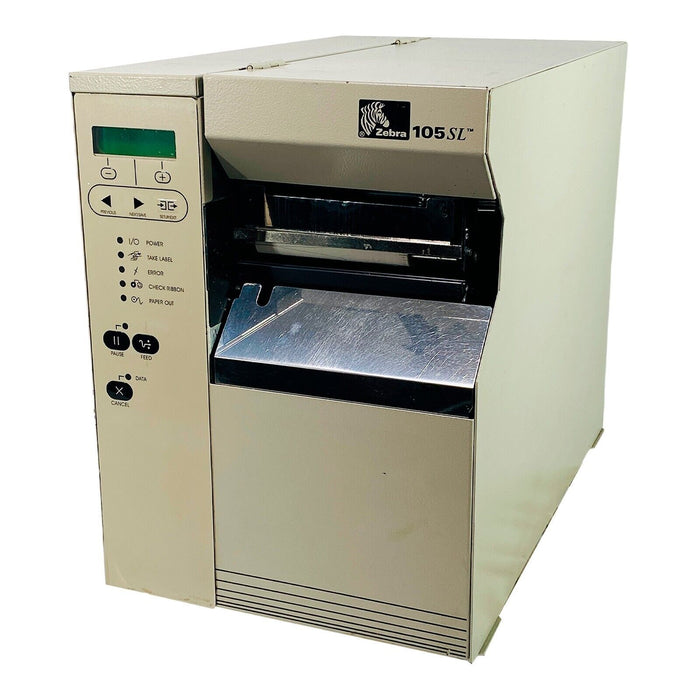 Zebra 105SL 203 dpi 8 ips Ethernet, Serial Thermal Transfer Desktop Industrial Barcode Label Printer - 10500-2001-0030
