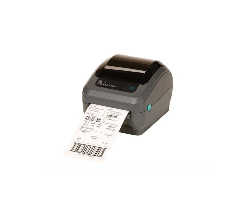 Zebra GK420d 203 dpi 5 ips USB, Serial, Parallel Direct Thermal Desktop Barcode Label Printer - GK42-202520-000