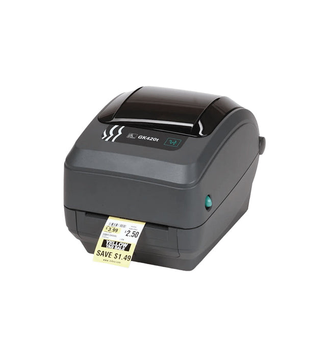 Zebra GK420t 203 dpi 5 ips USB, Serial Tear Bar Thermal Transfer Desktop Barcode Label Printer  - GK42-102510-000