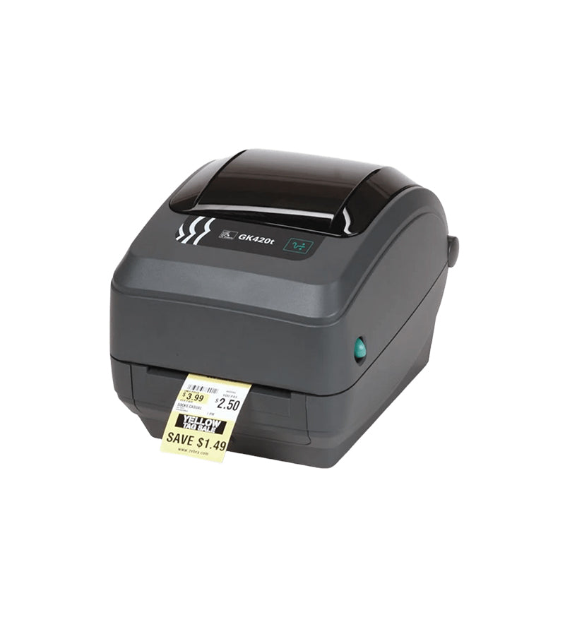 Zebra GK420t 203 dpi 5 ips USB, Serial Tear Bar Thermal Transfer Desktop Barcode Label Printer  - GK42-102510-000
