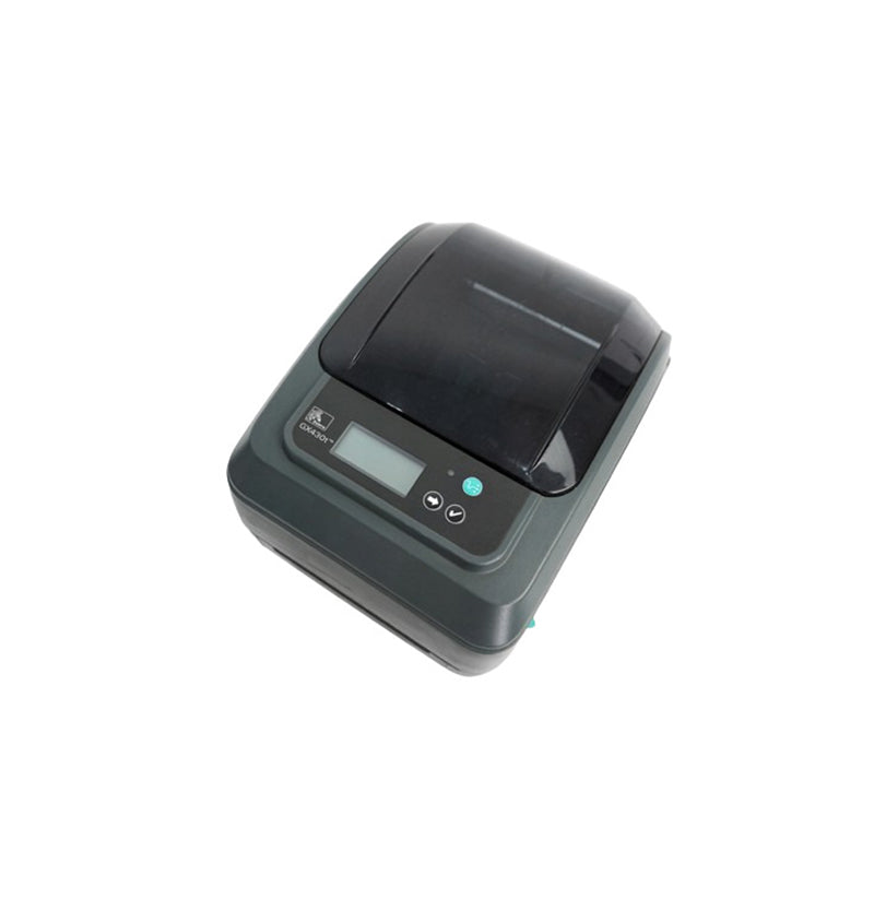 Zebra GX430t 300 dpi 4 ips USB, Serial, Parallel Cutter LCD Display Thermal Transfer Desktop Barcode Label Printer - GX43-102522-000
