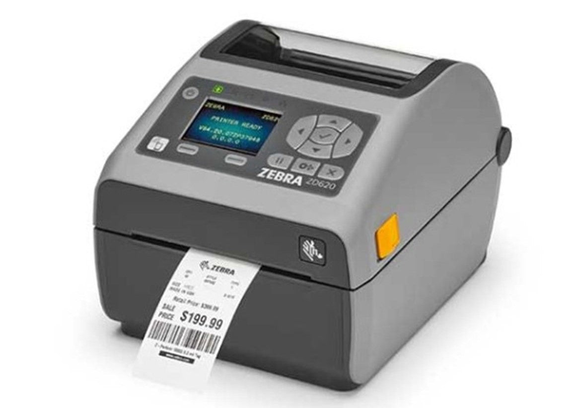 Zebra ZD62 300 dpi 6 ips USB, Bluetooth, Ethernet, Serial, Wi-Fi, NFC Thermal Transfer Desktop Barcode Label Printer - ZD62143-T01L01EZ