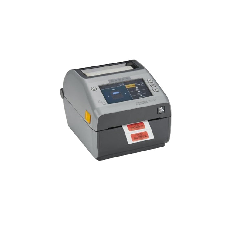 Zebra ZD621t 203 dpi 8 ips USB, Bluetooth, Ethernet, Serial Cutter 4.3-inch Touch Screen LCD Display Thermal Transfer Desktop Barcode Label Printer - ZD6A142-321F00EZ