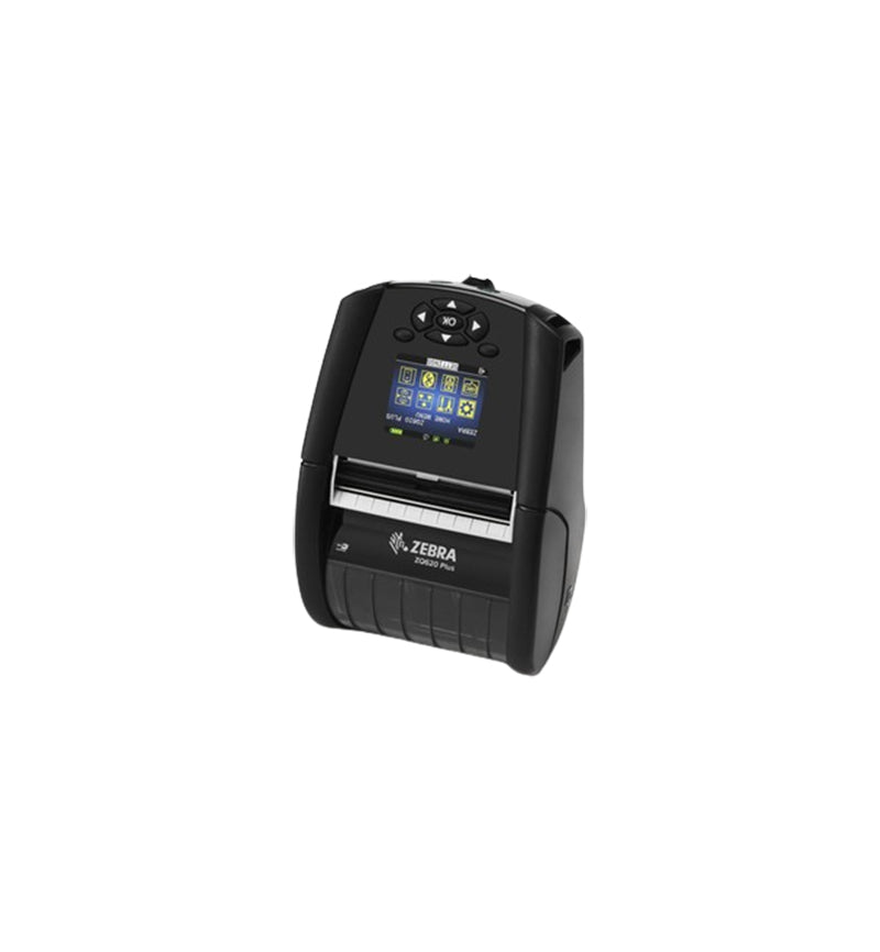 Zebra ZQ620 Plus 203 dpi 4.5 ips Bluetooth, Wi-Fi Linered Platen LCD Display Direct Thermal Mobile Receipt Label Printer - ZQ62-AUWA004-00