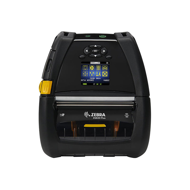 Zebra ZQ630 203 dpi 4.5 ips Bluetooth, Wi-Fi Linered Platen Direct Thermal Portable Barcode Label Printer - ZQ63-AUWA000-00