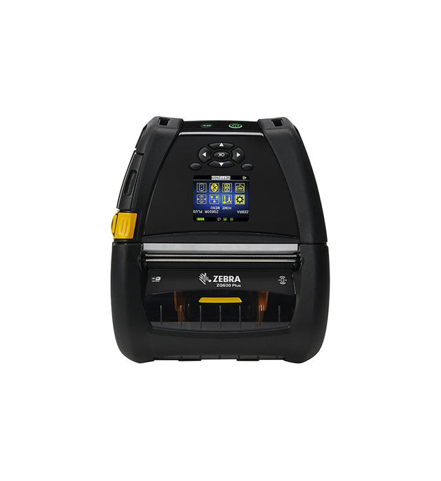Zebra ZQ630 Plus 203 dpi 4.5 ips Bluetooth, Wi-Fi Linered Platen LCD Display Direct Thermal Mobile Receipt Label Printer - ZQ63-AUXA004-00