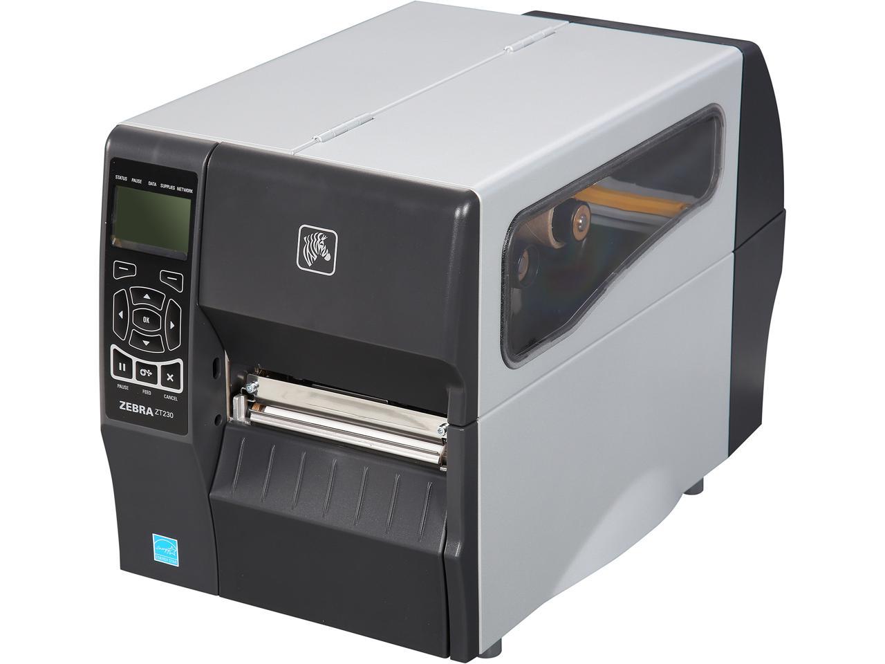 Zebra ZT230 203 dpi 6 ips USB, Ethernet, Serial Thermal Transfer Desktop Industrial Barcode Label Printer - ZT23042-T09200FZ