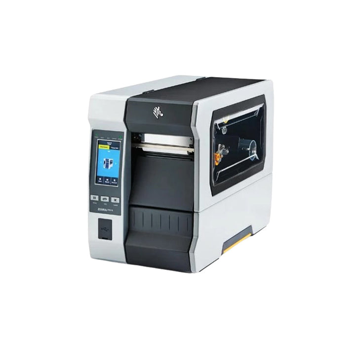 Zebra ZT610 203 dpi 14 ips USB, Bluetooth, Ethernet, Serial Rewinder 4.3-inch Touch Screen LCD Display Thermal Transfer Desktop Industrial Barcode Label Printer - ZT61042-T210200Z