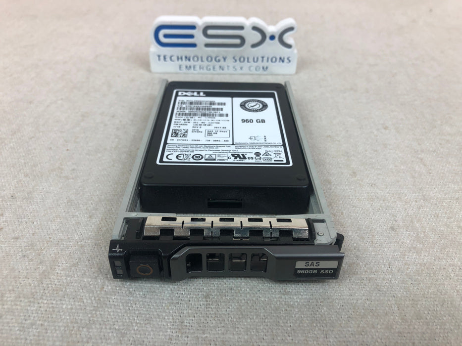 Dell 7FNRX 960GB 12Gb/s 2.5” SAS Read Intensive SSD Samsung PM1633a MZ-ILS960B