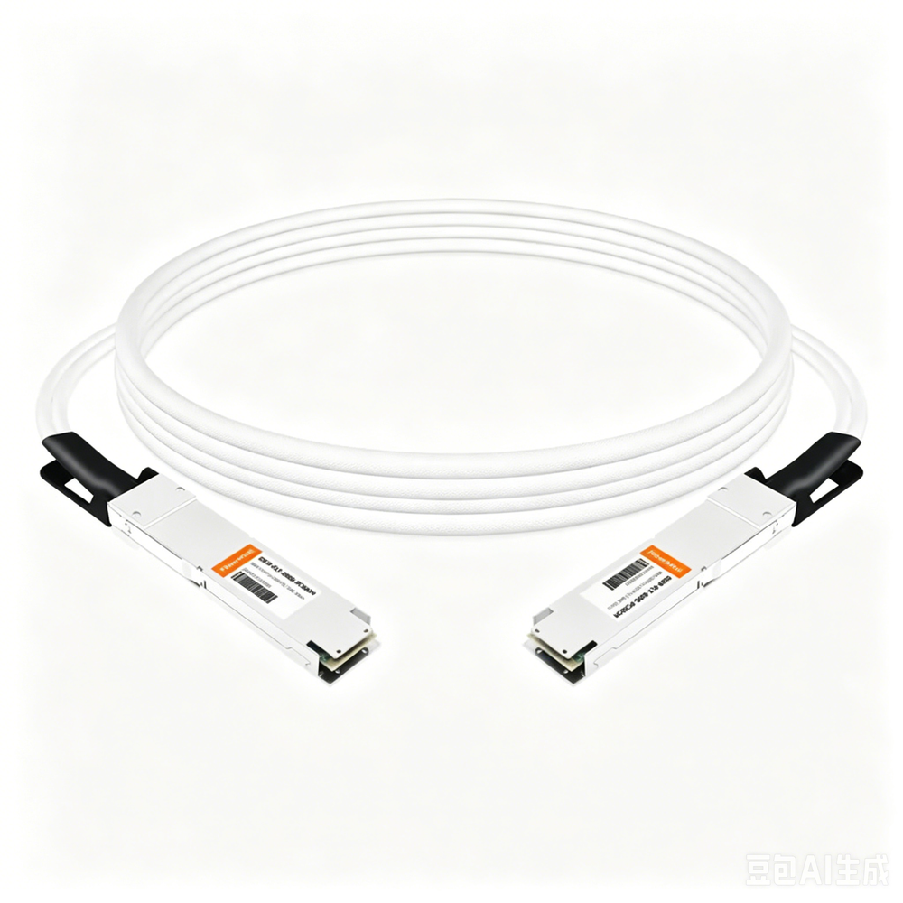 2x400G OSFP to 2x400G OSFP PAM4 InfiniBand NDR Passive Direct Attached Cable, Flat top on one end and Flat top on the other