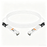 2x400G OSFP to 2x400G OSFP PAM4 InfiniBand NDR Passive Direct Attached Cable, Flat top on one end and Flat top on the other