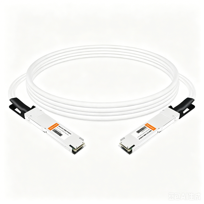 2x400G OSFP to 2x400G OSFP PAM4 InfiniBand NDR Passive Direct Attached Cable, Flat top on one end and Flat top on the other