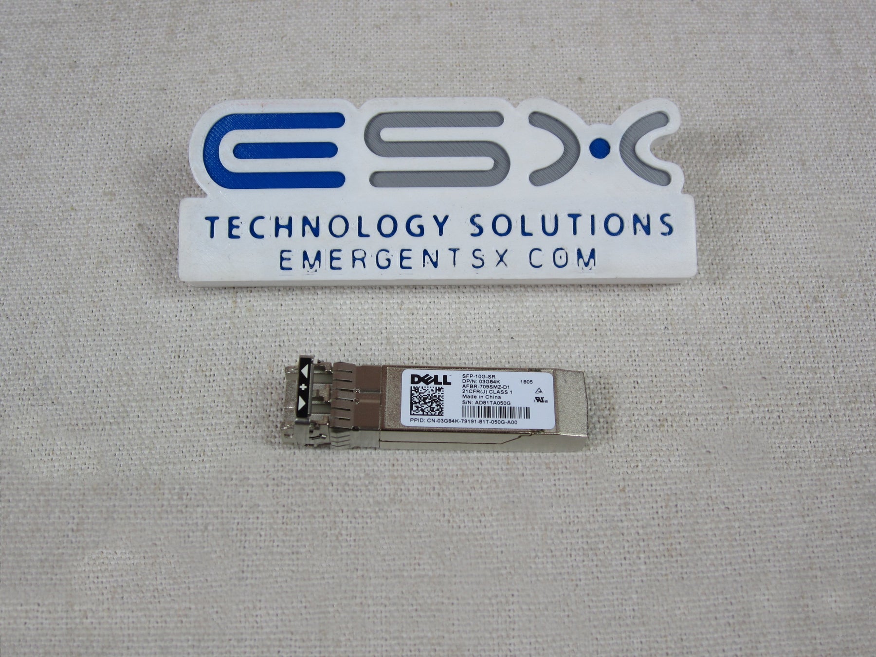 Dell 3G84K 10GBASE-SR SFP+ 850nm Transceiver AFBR-709SMZ-D1