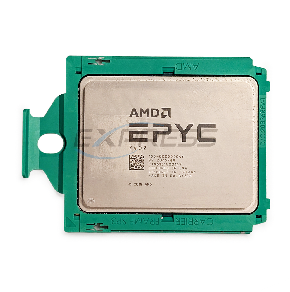 Dell AMD EPYC 7402 (2.8Ghz / 24 Cores / 128MB / 180W) Processor | 100-000000046-DELL