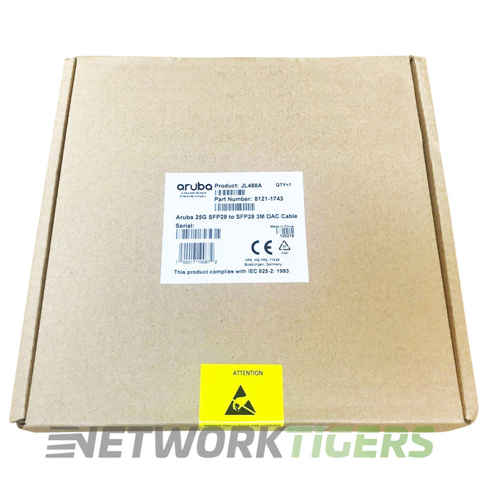 NEW HPE Aruba JL488A 3m 25GB SFP28 Direct Attach Copper Twinax Cable