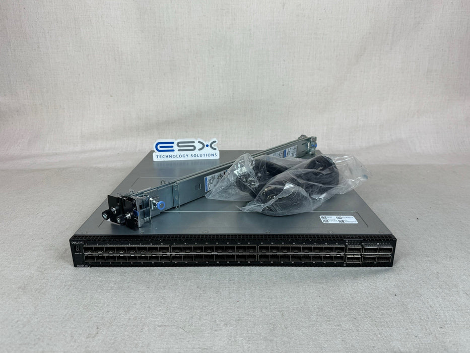 Dell S5248F-ON 48x 25GB SFP28, 4x QSFP28 Port Switch PSU to IO, OS10 See Pics
