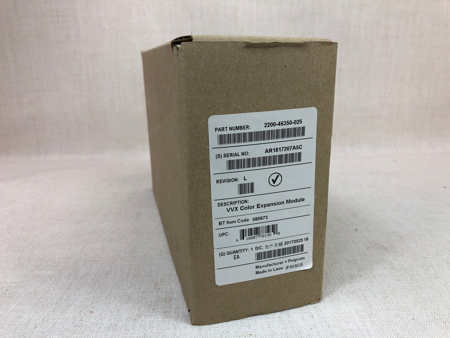 New Open Box VVX Color Expansion Module w/ Stand, Screws and Ethernet Cable