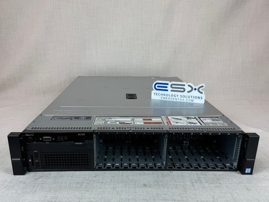 Dell PowerEdge XC730 16x 2.5” Server(same as R730) – 2x 22C E5-2699v4, 128GB RAM