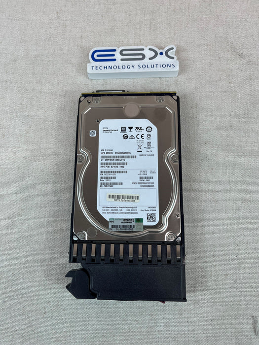 HPE MSA 6TB 12G SAS 7.2K 3.5IN MDL 787643-001 J9F43A