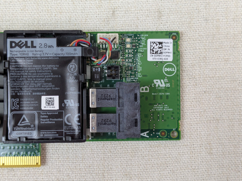 Dell DPNHJ PERC H740p 8GB BBU Cache 12Gb/s SAS/SATA PCIe RAID Controller Card LP