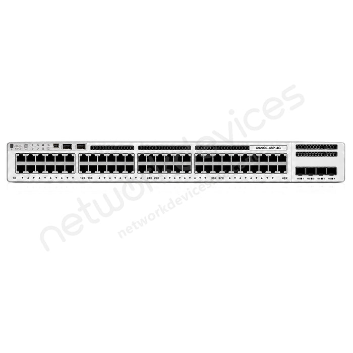 Cisco Catalyst C9200L-48P-4G-E 48-Port Full PoE+ Switch, 4x1G Uplinks, Network Essentials