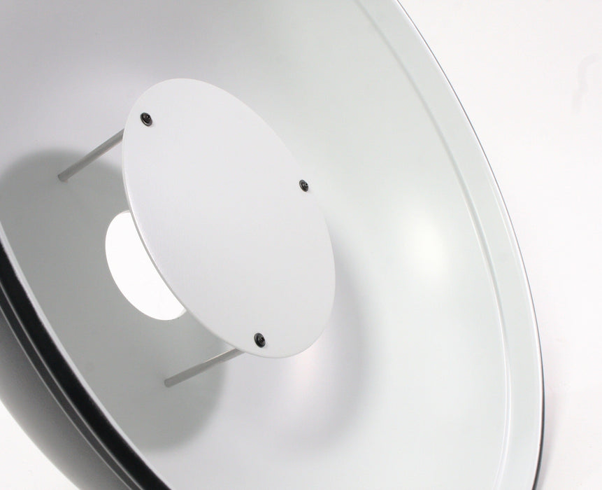 Beauty Dish Black with White Interior with Paul C. Buff Mount 22 inch