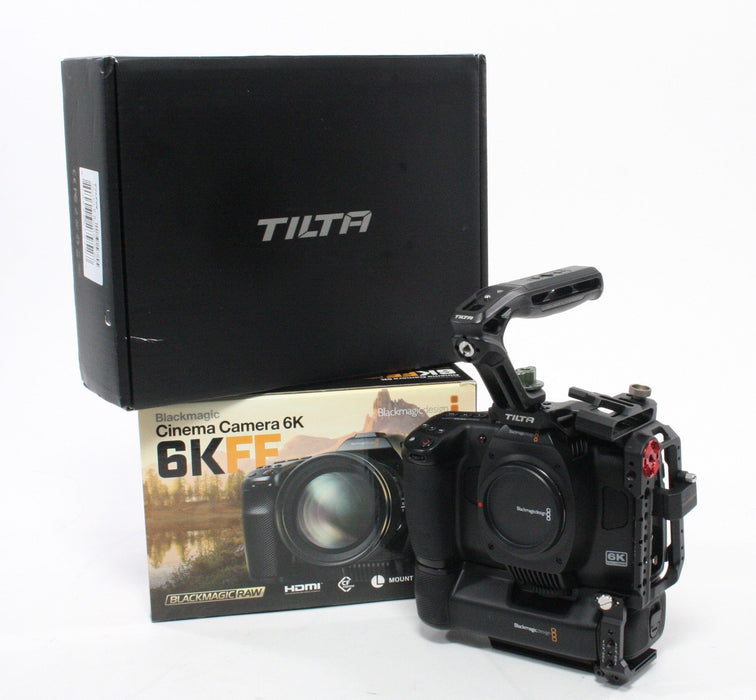 Blackmagic Cinema Camera 6K Full Frame w/ Tilta Cage Kit (Grips and Cords)
