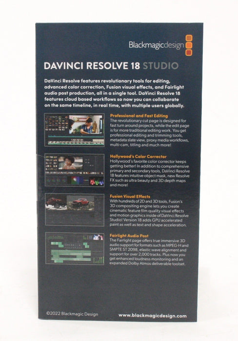 Blackmagic DaVinci Resolve 18 Studio