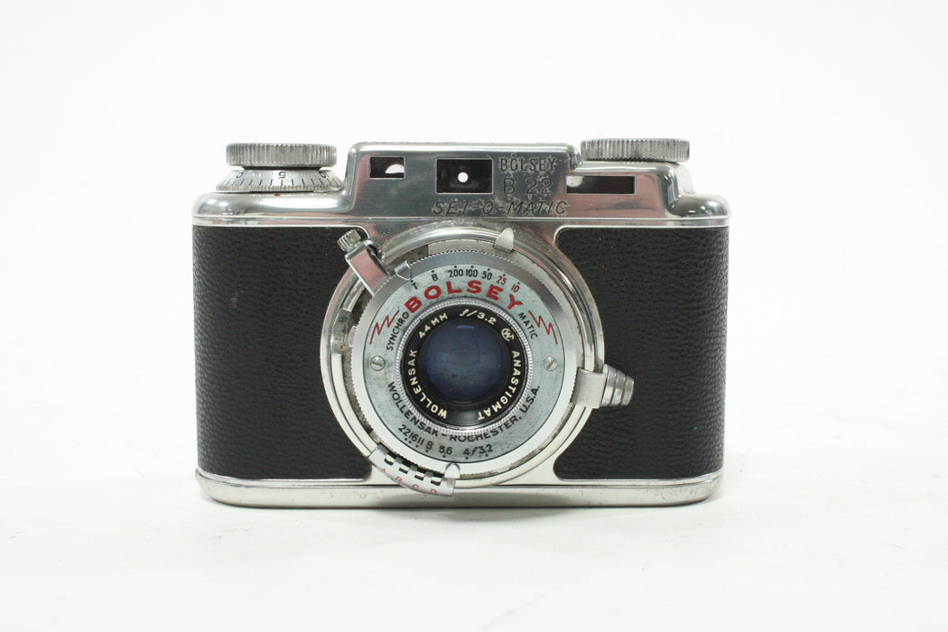 Bolsey B22 Set-O-Matic Vintage 35mm with Case AS-IS